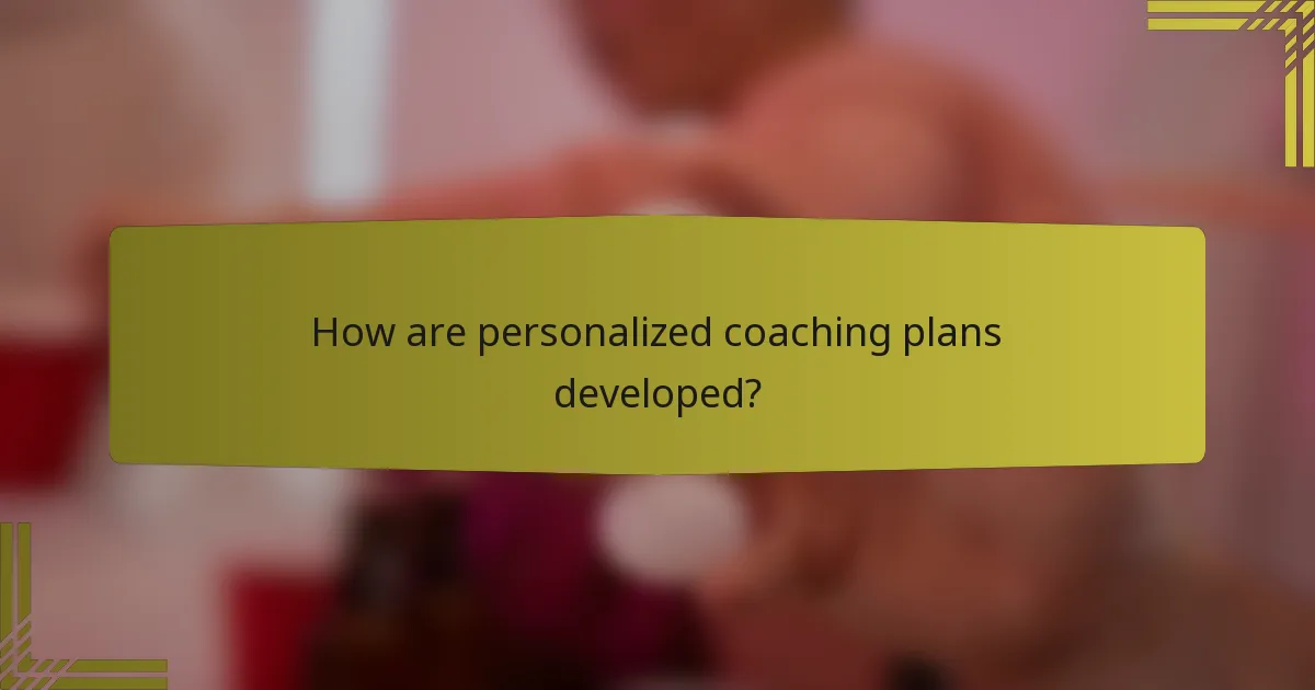 How are personalized coaching plans developed?